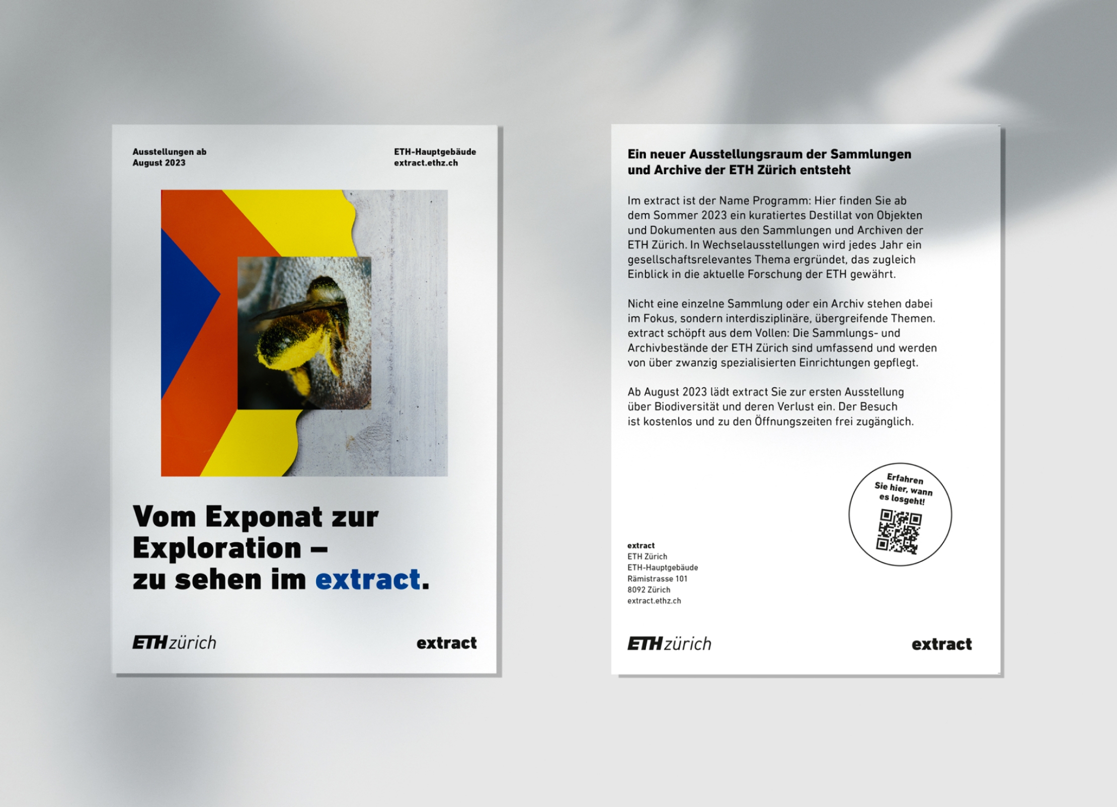 ETH Zürich Plakate an der Wand, gestaltet von Sergeant